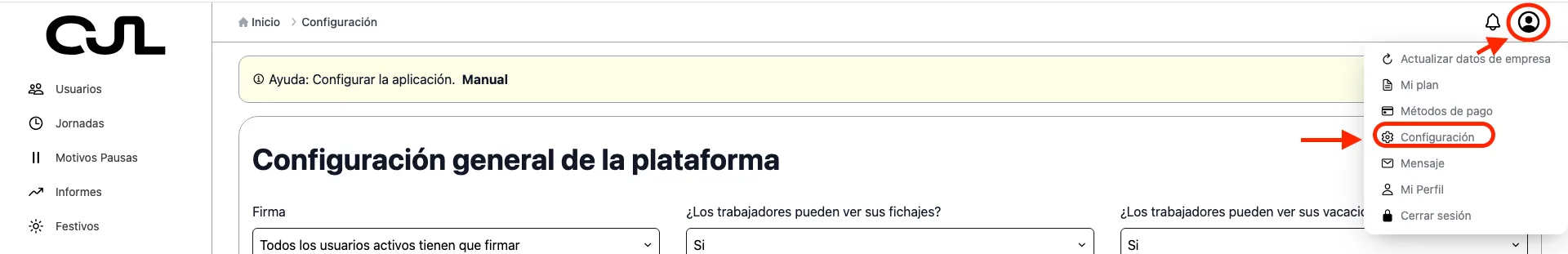 Cómo acceder a Configuración desde un ordenador