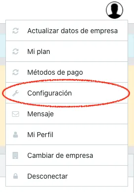 Configuración de registro de jornada