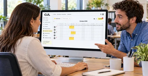Cómo configurar las vacaciones desde el modo calendario