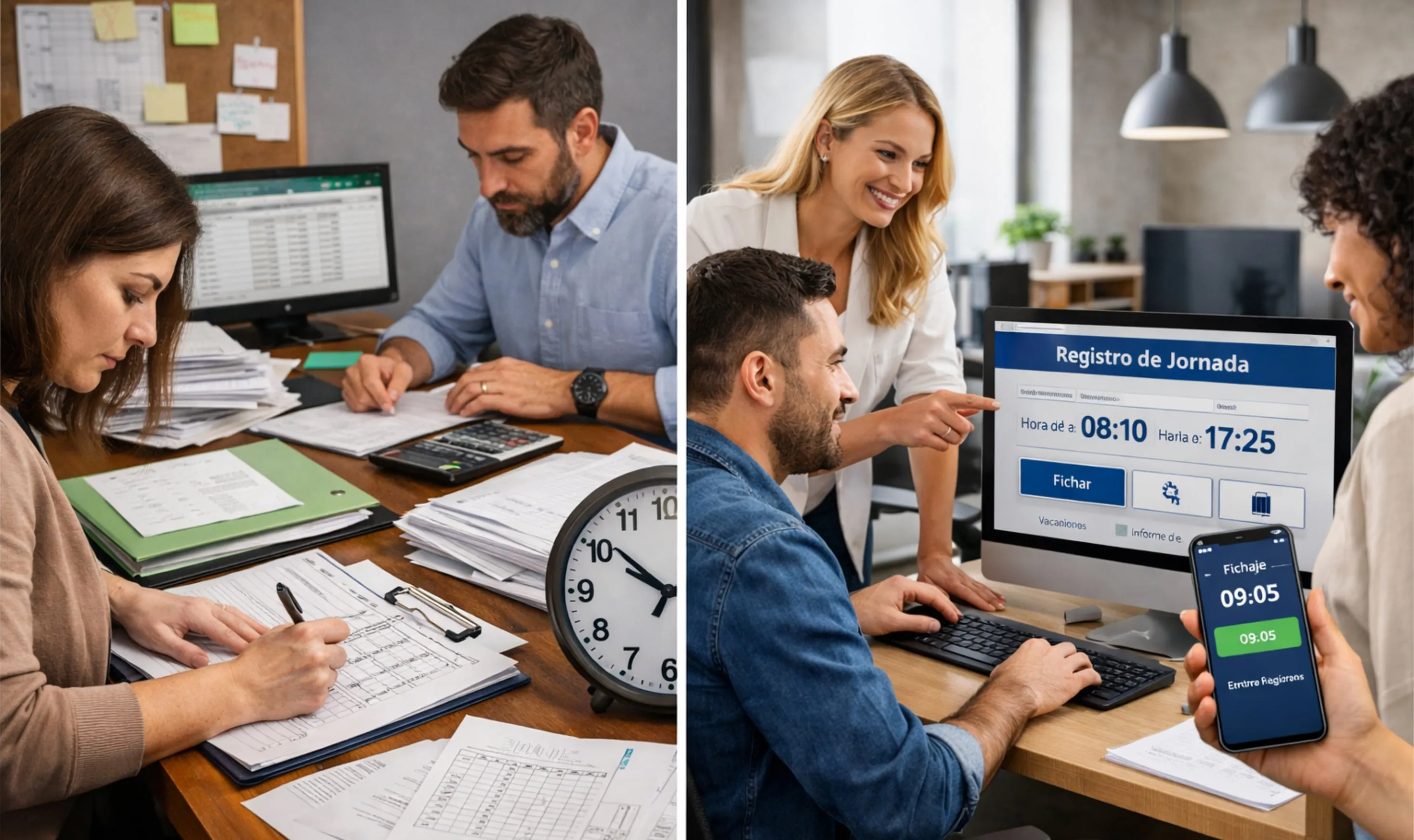 Control horario en pymes: cuándo deja de ser una tarea manual sostenible