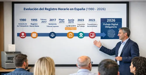 Registro Horario Obligatorio: Evolución Normativa y Cronograma Completo (1980–2026)