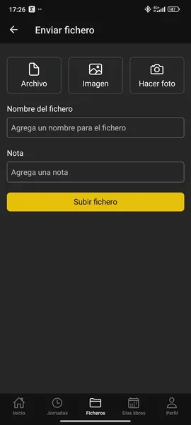 Seleccionar fichero-camara