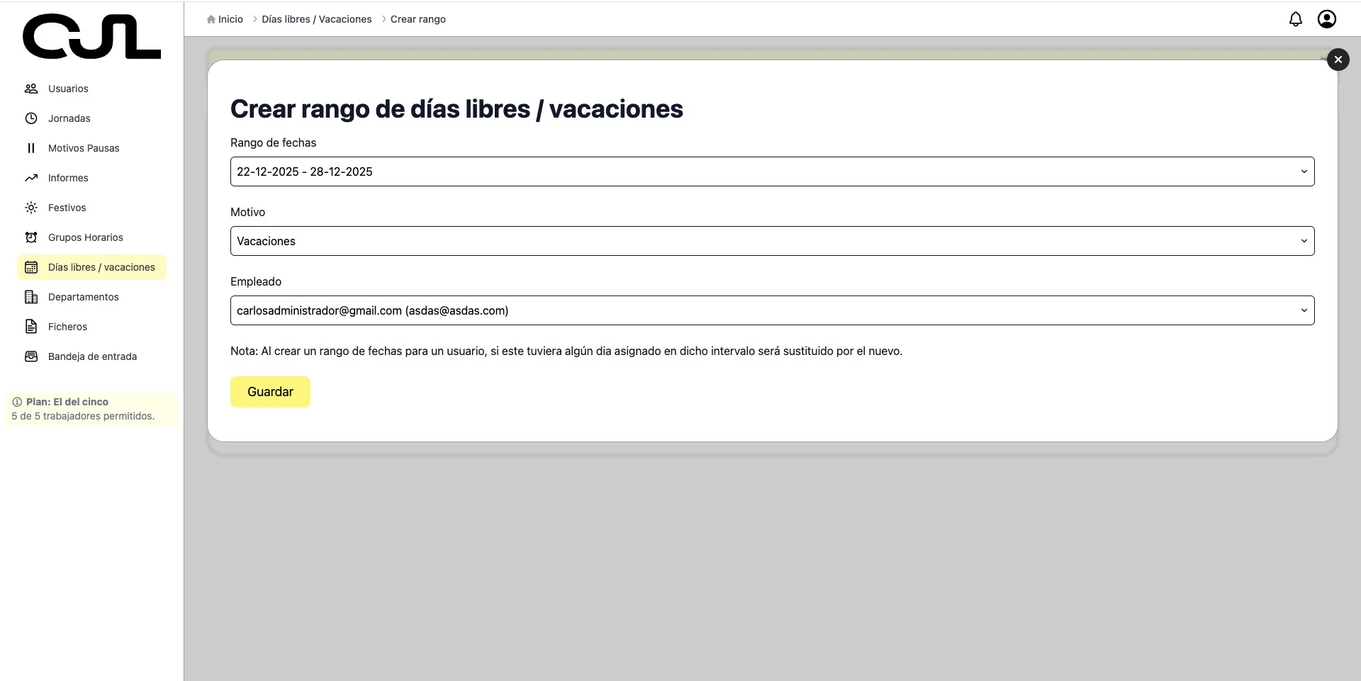 Crear Rango Vacaciones_libres